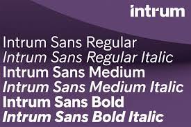 Schriftart Intrum Sans